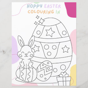 Kids Budget Colouring In Easter Egg Party Game