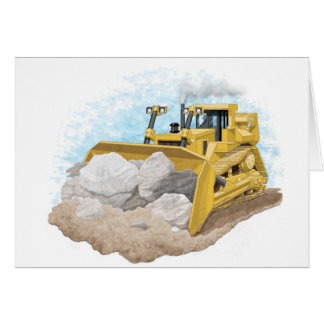 Kids Bulldozer Card