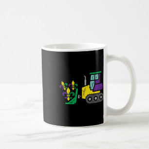 Kids Bulldozer Mardi Gras Cute Toddler Kids Boys Coffee Mug