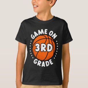 Kids Byck To School Game On 3rd Grade Fun Bysketby T-Shirt
