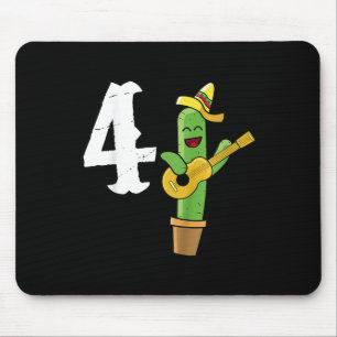 Kids Cactus Lover Mexican 4th Birthday Gift Cinco Mouse Mat