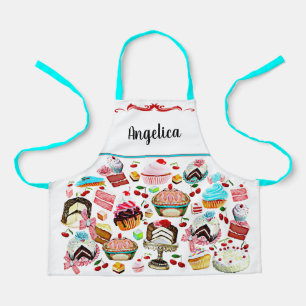 Kids Cake Pastry Cupcake Bakery Personalised Apron