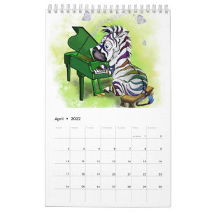 Kids Calendar with Funny Animals