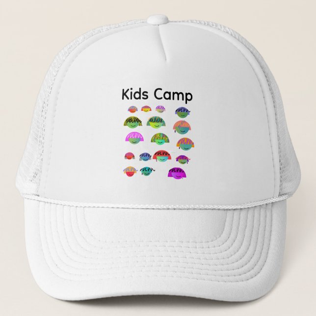 Kids Camp Logo Trucker Hat (Front)