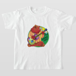 Kid's Camp T-Shirt Singing Bear Personalise