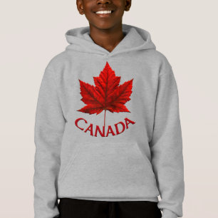 Kid's Canada Flag Hoodie Maple Leaf Kid's Hoodie