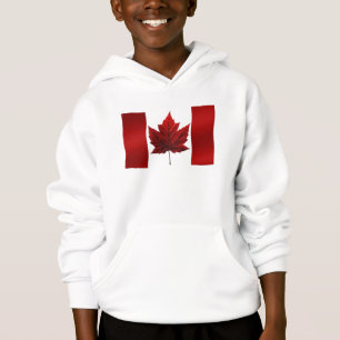 Kids' Canada Flag Hoodie Maple Leaf Kid's Hoodie