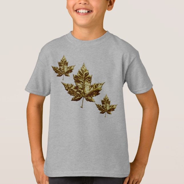 Kid's Canada Flag Hoodie Maple Leaf Kid's Hoodie T-Shirt (Front)