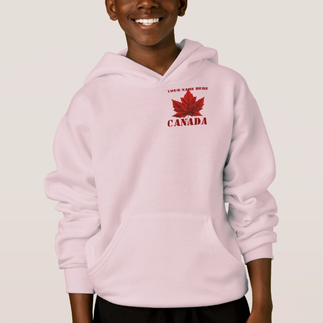 Kid's Canada Jacket Personalised Canada Hoodie (Front)