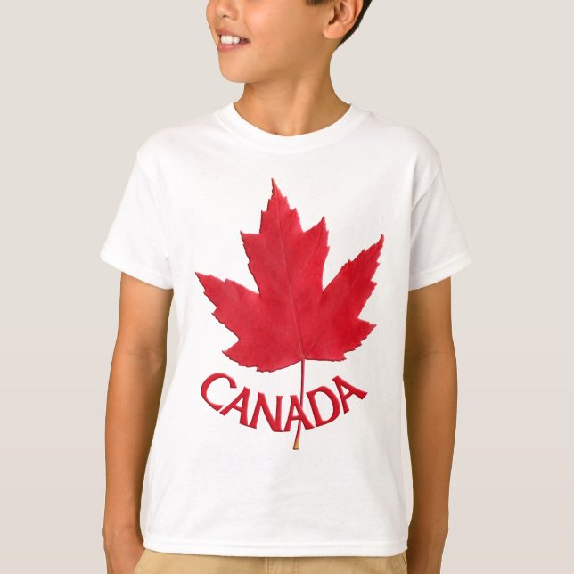 Kid's Canada Shirt Custom Canada Souvenir Shirt (Front)
