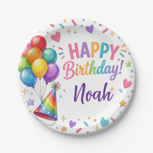 Kids Candyland Birthday Paper Plates