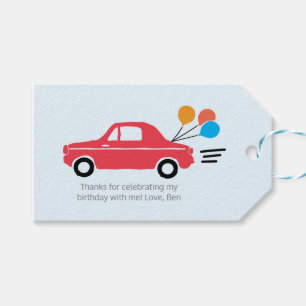 Kids Car Thank you tags   Favour tags