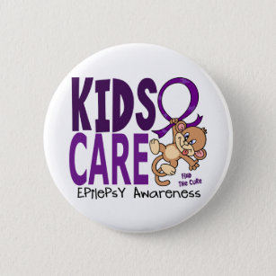 Kids Care 1 Epilepsy 6 Cm Round Badge