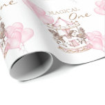 Kid's Carousel Pink Unicorn Girly 1st Birthday Wrapping Paper<br><div class="desc">Magic Carousel 1st Birthday Invitation
These beautiful holiday paper feature colourful unicorns,  magical and entertainment.  Birthday Invitation Template is Kids birthdays are special,  and this invite can help it make a memorable birthday party.</div>