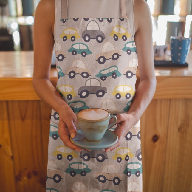 Kids Cartoon Cars Apron (Creator Uploaded)