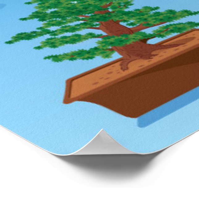 Kids Cartoon Map of Japan Poster (Corner)