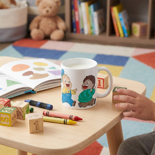 Kids Chasing Coffee Mug