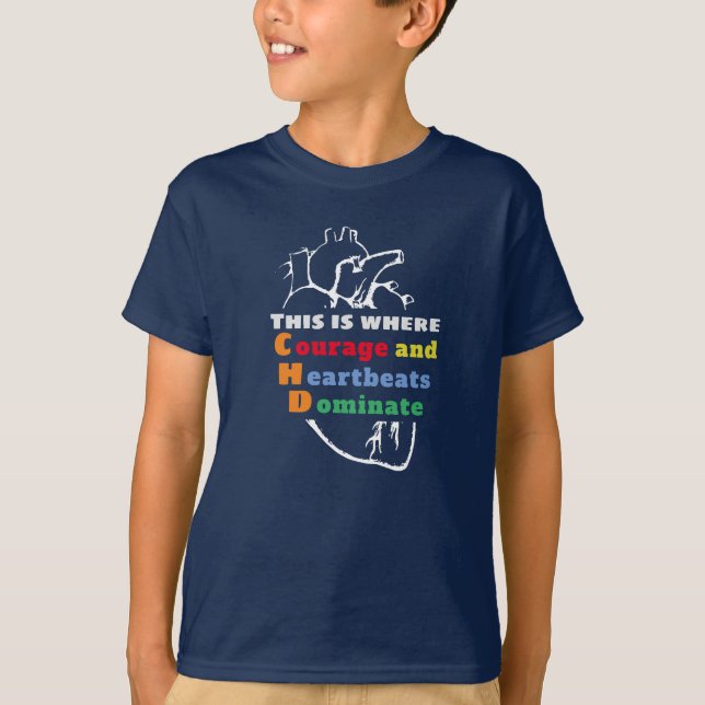Kids' CHD Word Cloud Basic T-Shirt (Front)