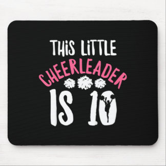 Kids Cheer Girl Quote For 10 Year Old Cheerleader Mouse Mat