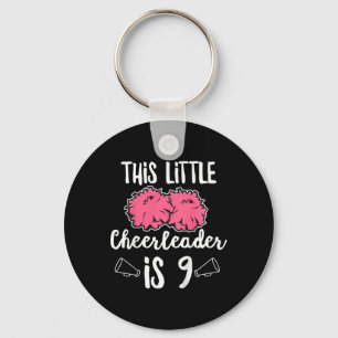 Kids Cheerleader Design For Your 9 Year Old Cheerl Key Ring