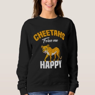 Kids Cheetahs Force Me Happy Cheetah Sweatshirt