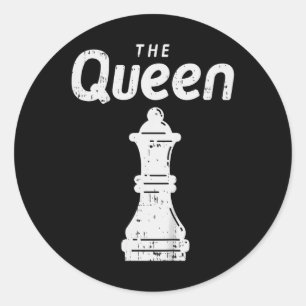 Kids Chess Piece The Queen Shirt Halloween Group M Classic Round Sticker
