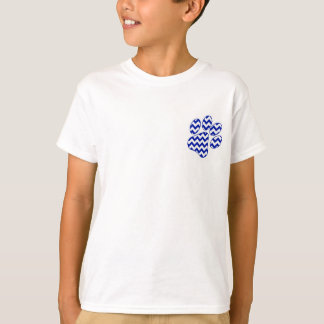 KIDS Chevron Paw SS White Tee