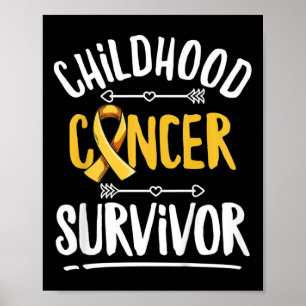 Kids Childhood Cancer Design For A Childhood Cance Poster