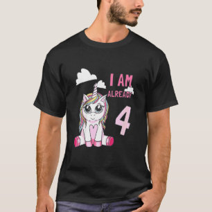 Kids Children's 4th Birthday Ich Bin Schon 4 Years T-Shirt