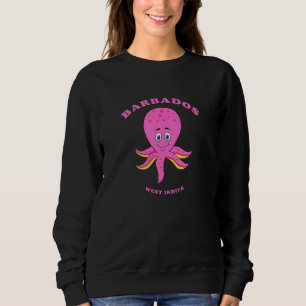 Kids Children's Barbados  West Indies Octopus Vaca Sweatshirt