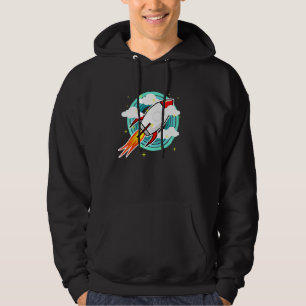 Kids Childrens Rocket Retro For Young Astronauts S Hoodie