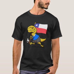 Kids Chilean Dinosaur Soccer For Boys T-Shirt