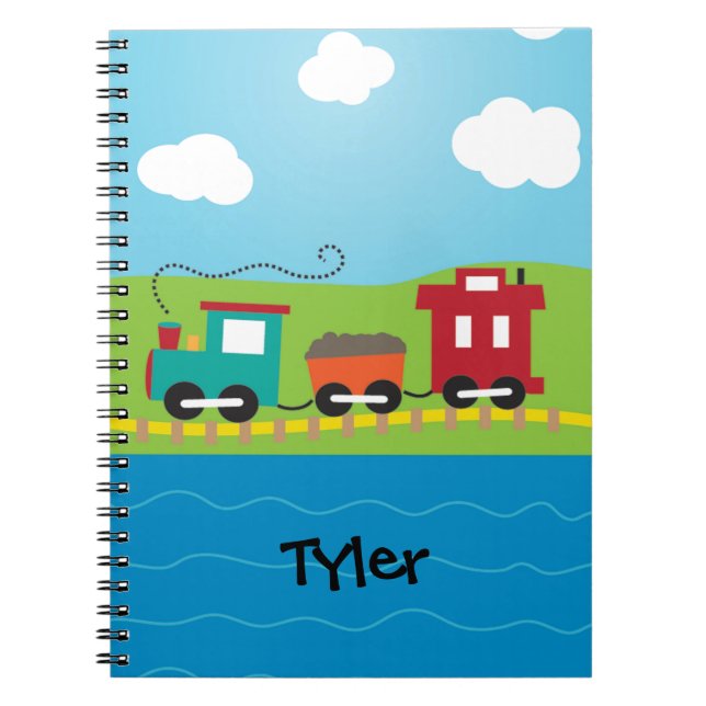 Kids Choo Choo Train Caboose Notebook (Front)