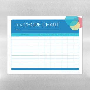 Kids' Chore Chart – Magnetic Dry Erase Sheet