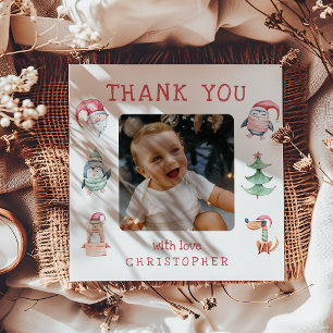Kids Christmas 2 Photo Thank You