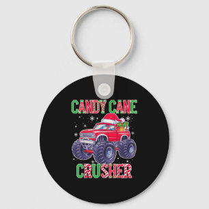 Kids Christmas Candy Cane Crusher Xmas Monster Tru Key Ring