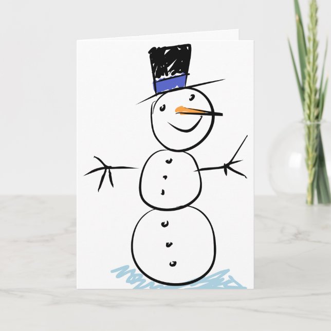 Kids Christmas Card for them to give to a Teacher (Front)