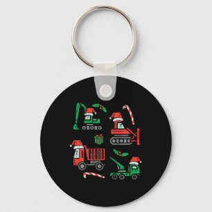Kids Christmas Construction Vehicles Truck Xmas Bo Key Ring