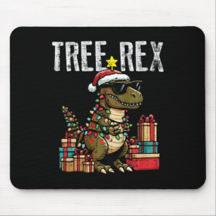 Kids Christmas Dinosaur Tree Rex Xmas Trex Toddler Mouse Mat