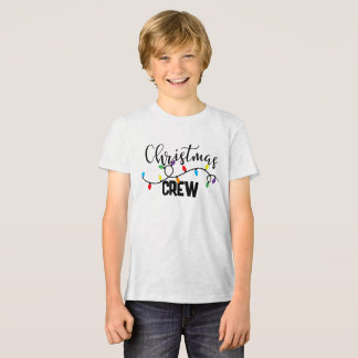 Kids Christmas Family Crew Party T-Shirt Tri-Blend Shirt