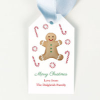 Kids Christmas Gingerbread Man Candy Canes
