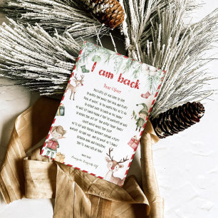 Kids Christmas Girl Elf Hello Letter Invitation