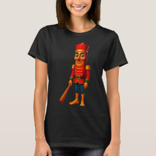Kids Christmas Pajama Tung Sahur Nutcracker Brainr T-Shirt