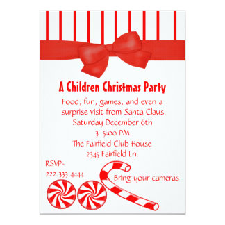 kids christmas party invitation