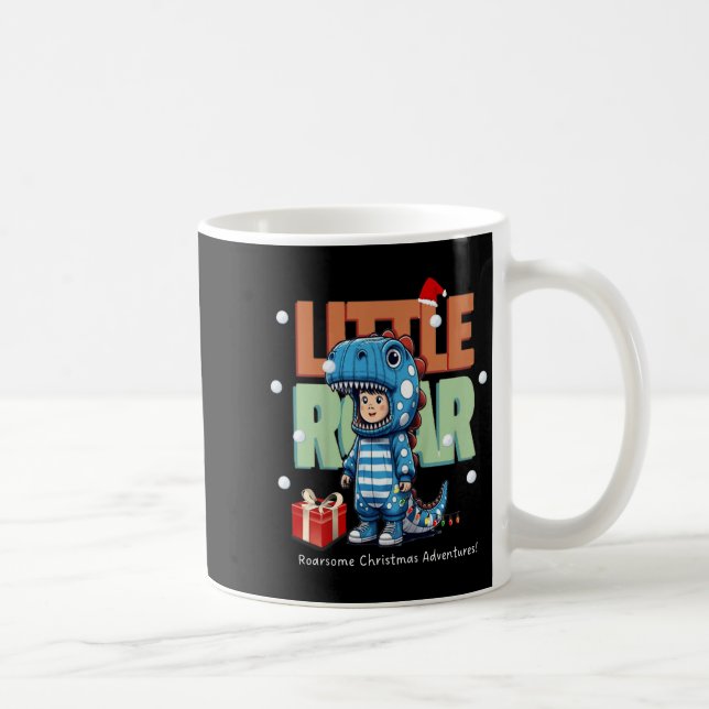 Kids Christmas Roar Dinosaur Kids Boys Xmas Gift  Coffee Mug (Right)