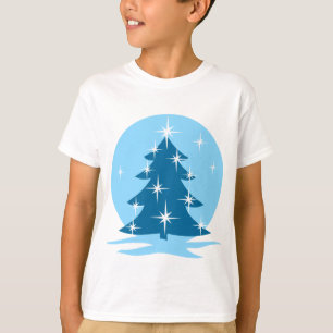 Kid's Christmas T-shirt Blue Holiday Classic Tee