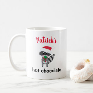 kids christmas woodland animal coffee mug