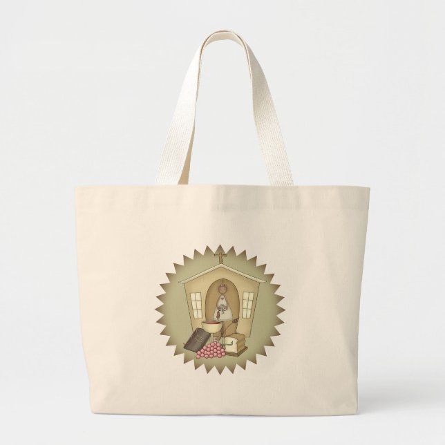 Kids Church Religious Tote Bag (Front)