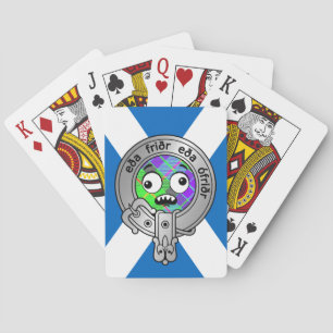 Kids Clan Gunn Crest & Tartan Playing Card