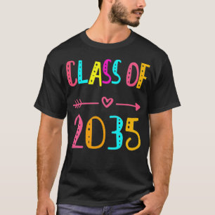 Kids Class Of 2035, 1st Day Of School, First Day O T-Shirt